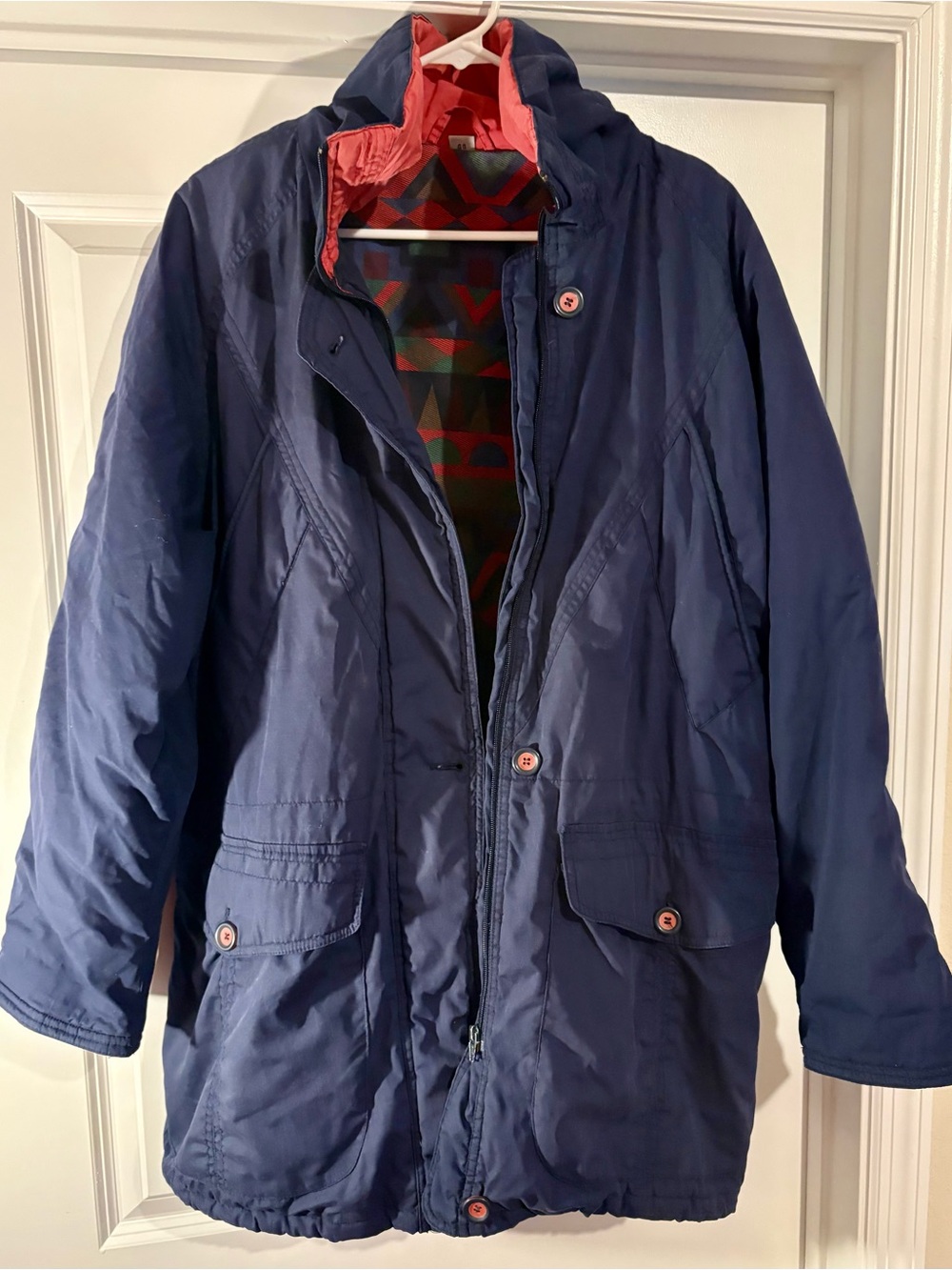 Vintage Marcel Clair Jacket Men's Insulated with Red Trim Rare Size 44